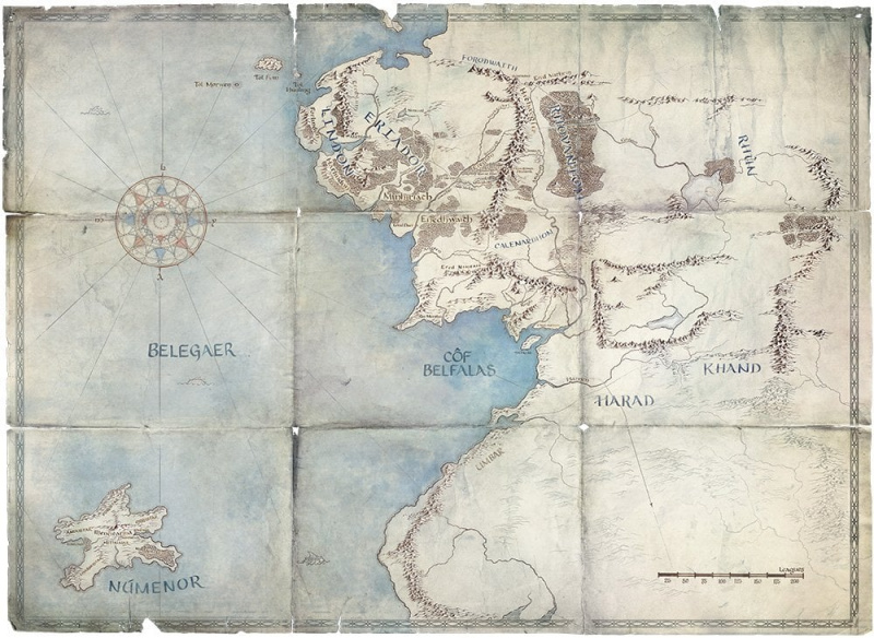   zemljevid Srednjega sveta v drugi dobi