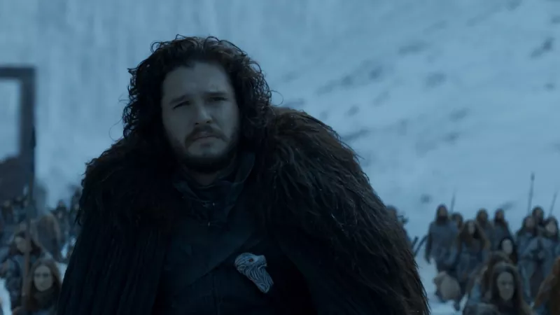   Jon Snow ist in Game of Thrones grüblerisch