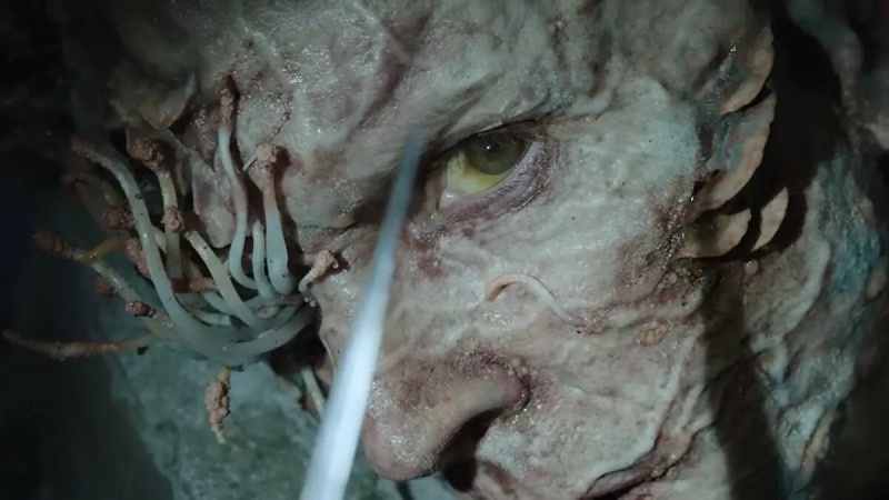  Un primer plano de la cara de un infectado en'The Last of Us'